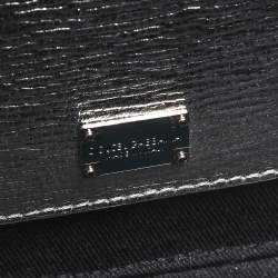 Pre Owned حقيبة دولتشي أند غابانا سوفت دولتشي يد علوية إصدار محدود جلد مزخرف فضي 