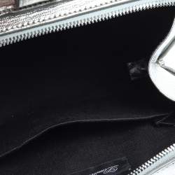 Pre Owned حقيبة دولتشي أند غابانا سوفت دولتشي يد علوية إصدار محدود جلد مزخرف فضي 