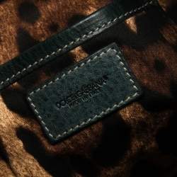 مملوكة مسبقًا حقيبة يد دولتش أند غابانا مس أكسبريس جلد خضراء داكنة 