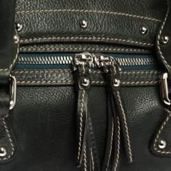 مملوكة مسبقًا حقيبة يد دولتش أند غابانا مس أكسبريس جلد خضراء داكنة 