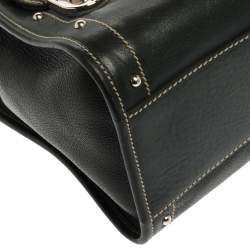 مملوكة مسبقًا حقيبة يد دولتش أند غابانا مس أكسبريس جلد خضراء داكنة 