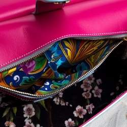 Pre Owned حقيبة دولتشي أند غابانا جلد ثعبان وتمساح متعددة الألوان كبيرة