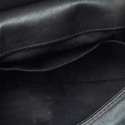 مملوكة مسبقًا حقيبة دولتشي أند غابانا ميس سيسيلي كانفاس وجلد نقشة الفهد أزرق/أسود صغيرة بيد علوية