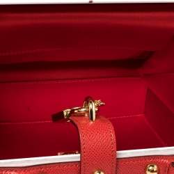 Pre Owned Dolce & Gabbana Multicolor Plexiglass and Leather Dolce Box Top Handle Bag