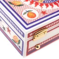 Pre Owned Dolce & Gabbana Multicolor Plexiglass and Leather Dolce Box Top Handle Bag