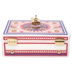 Pre Owned Dolce & Gabbana Multicolor Plexiglass and Leather Dolce Box Top Handle Bag