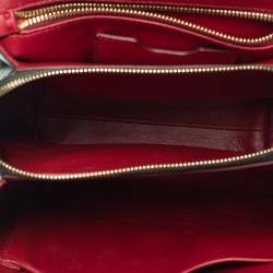 Pre Owned Dolce & Gabbana Black Leather Lucia Top Handle Bag