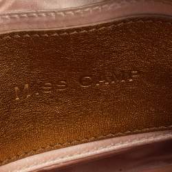 Pre Owned Dolce & Gabbana Gold Leather Miss Camp Chain Tote