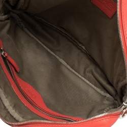 Pre Owned D&G Coral Red Quilted Leather Lily Glam Crossbody