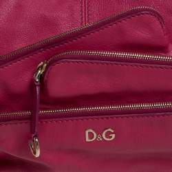 Dolce & Gabbana Pink Leather Mindy Hobo Bag