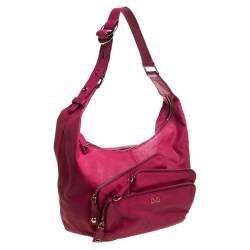 Dolce & Gabbana Pink Leather Mindy Hobo Bag