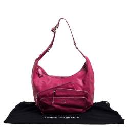 Dolce & Gabbana Pink Leather Mindy Hobo Bag