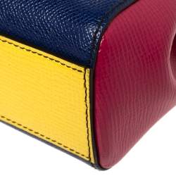 Pre Owned Dolce and Gabbana Multicolor Leather Small Miss Sicily Top Handle Bag