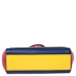 Pre Owned Dolce and Gabbana Multicolor Leather Small Miss Sicily Top Handle Bag