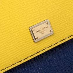Pre Owned Dolce and Gabbana Multicolor Leather Small Miss Sicily Top Handle Bag