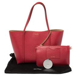 مملوكة مسبقًا Dolce & Gabbana Red Leather Escape Ocean Tote