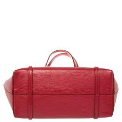 مملوكة مسبقًا Dolce & Gabbana Red Leather Escape Ocean Tote
