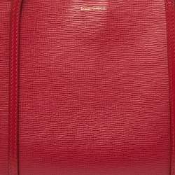 مملوكة مسبقًا Dolce & Gabbana Red Leather Escape Ocean Tote