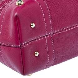 Pre Owned Dolce & Gabbana Fuchsia Leather D-Ring Tote