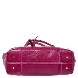 Pre Owned Dolce & Gabbana Fuchsia Leather D-Ring Tote