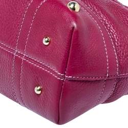 Pre Owned Dolce & Gabbana Fuchsia Leather D-Ring Tote
