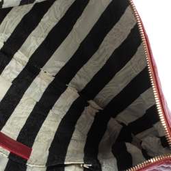 Pre Owned Dolce & Gabbana Red Quilted Leather Pouch