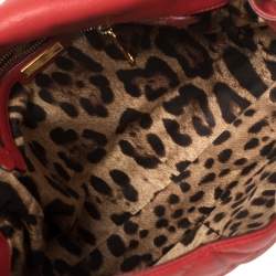 مملوكة مسبقًا Dolce & Gabbana Red Quilted Leather Miss Kate Shoulder Bag