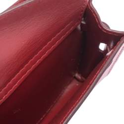 Pre Owned حقيبة دولتشي أند غابانا سيسيلي 58 صغيرة جداً جلد أحمر