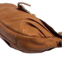 Pre Owned Dolce & Gabbana Brown Leather D-Ring Hobo