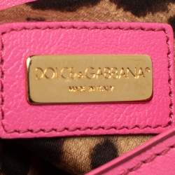 Pre Owned Dolce & Gabbana Multicolor Woven Straw, Leather and Python Small Miss Sicily Top Handle Bag