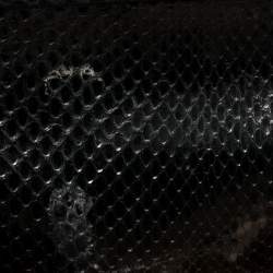 Pre Owned حقيبة دولتشي أند غابانا بإطار حواف جلد ثعبان أسود