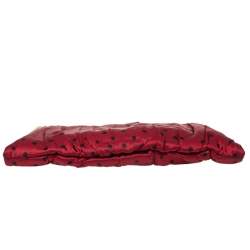 Pre Owned حقيبة كلتش دولتشي أند غابانا إطار قماش بولكا دوت أسود و أحمر