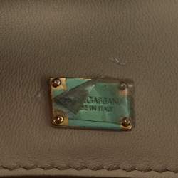 Pre Owned Dolce & Gabbana Multicolor Python Medium Miss Sicily Top Handle Bag