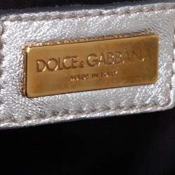 Pre Owned Dolce & Gabbana Purple/Silver Sequin Miss Charles Shoulder Bag