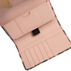 Pre Owned Dolce & Gabbana Multicolor Printed Leather Sicily Smart Gloss Wallet on Chain