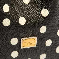 مملوكة مسبقًا حقيبة دولتشي أند غابانا ميس سيسيلي جلد مورد مطبوع متعدد الألوان