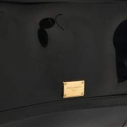 مملوكة  مسبقًا حقيبة دولتشي أند غابانا لاموري إي بيليزا ميس سيسيلي مطاط أسود بيد علوية