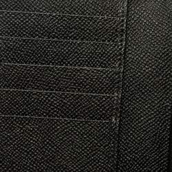 Pre Owned Dolce & Gabbana Black Lizard Embossed Leather Sicily Von Wallet on Chain