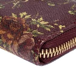 Pre Owned Dolce & Gabanna Multicolor Floral Leather Coin Purse