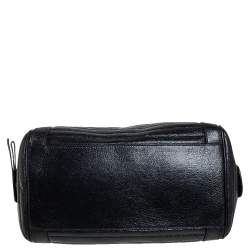 Dolce & Gabbana Black Metallic Leather Miss Easy Way Boston Bag