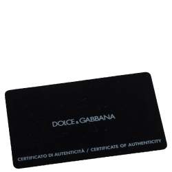 Dolce & Gabbana Black Metallic Leather Miss Easy Way Boston Bag