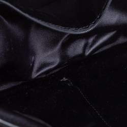 مملوكة مسبقًا حقيبة كتف دولتشي أند غابانا ميس تشارليز قماش أسود مغزول