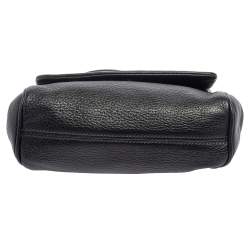 Pre Owned Dolce & Gabbana Black Leather Mini Miss Sicily Belt Bag