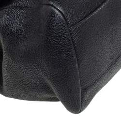 مملوكة مسبقًا Dolce & Gabbana Black Leather Large Miss Sicily Soft Top Handle Bag