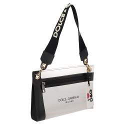 مملوكة مسبقًا Dolce & Gabbana Transparent/Black PVC and Leather Pouch Bag