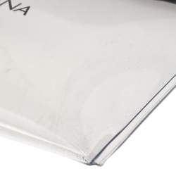 مملوكة مسبقًا Dolce & Gabbana Transparent/Black PVC and Leather Pouch Bag