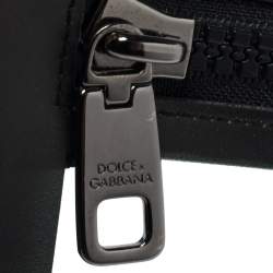 مملوكة مسبقًا Dolce & Gabbana Transparent/Black PVC and Leather Pouch Bag