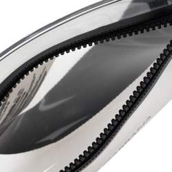 مملوكة مسبقًا Dolce & Gabbana Transparent/Black PVC and Leather Pouch Bag