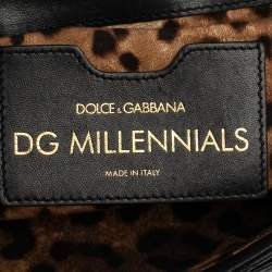 Pre Owned Dolce & Gabbana Black Quilted Leather DG Millennials Shoulder Bag