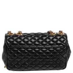 Pre Owned Dolce & Gabbana Black Quilted Leather DG Millennials Shoulder Bag